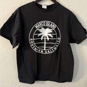 Black Marco Island Southern Saltwater Men's T-Shirt